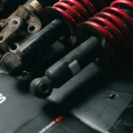 Coilover suspension units, set of four