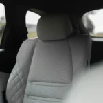 Front seat in light grey leather